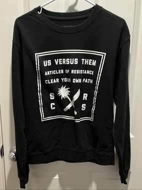 EUC Us vs Them Vision Street Wear Collab Vintage 2014 Sweatshirt